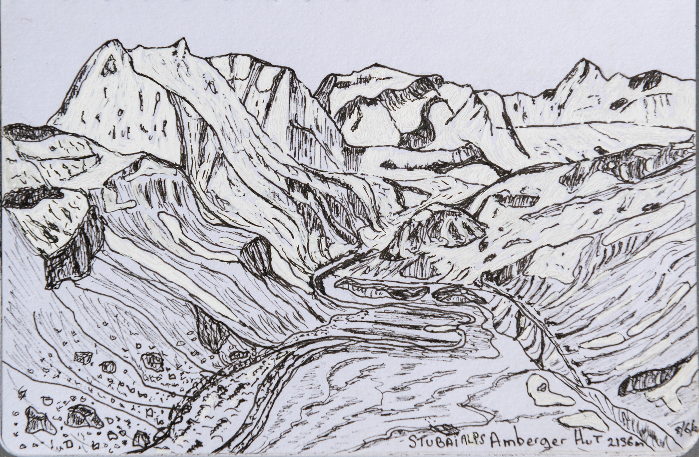  Stubai Alps from Amberger Hut 